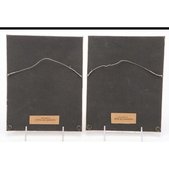 1950s Nursery Decor Baby Art Prints Framed Vintage Wooden Doll Shabby Chic 3pcs - Picture 9 of 10